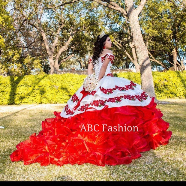 Floral Charro Quince Dress by Ragazza MV17-117