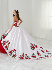 Floral Charro Quinceanera Dress by LA Glitter 24087