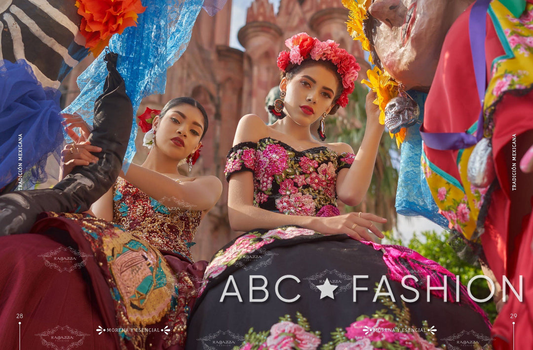 Floral Charro Quinceanera Dress by Ragazza Fashion MV15-115-Quinceanera Dresses-ABC Fashion