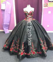 Floral Embroidered Quinceanera Dress by House of Wu 26908-Quinceanera Dresses-ABC Fashion