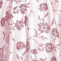 Floral Glitter Print Short A-line Dress by Poly USA 9190