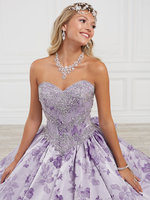 Floral Print Quinceanera Dress by House of Wu 26974