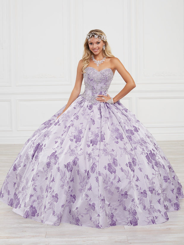 Floral Print Quinceanera Dress by House of Wu 26974
