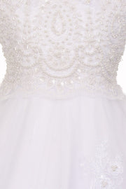 Girls Beaded Lace Short Sleeve Dress by Cinderella Couture 2011