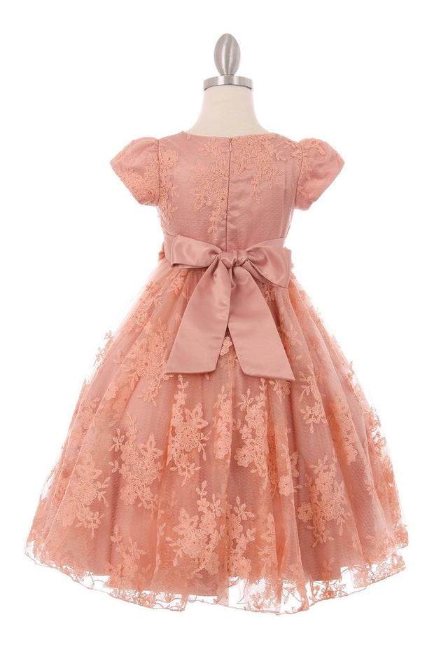 Chantilly lace flower deals girl dress