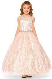 Girls Floral Embroidered Gown by Cinderella Couture 5109