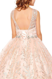 Girls Floral Embroidered Gown by Cinderella Couture 5109