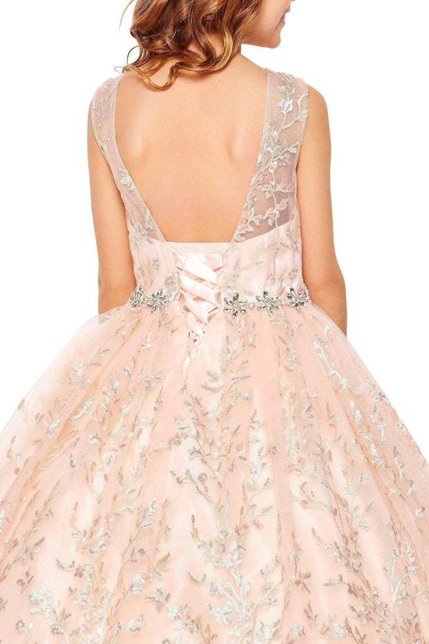 Girls Floral Embroidered Gown by Cinderella Couture 5109 - Outlet