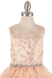 Girls Floral Embroidered Gown by Cinderella Couture 5109 - Outlet