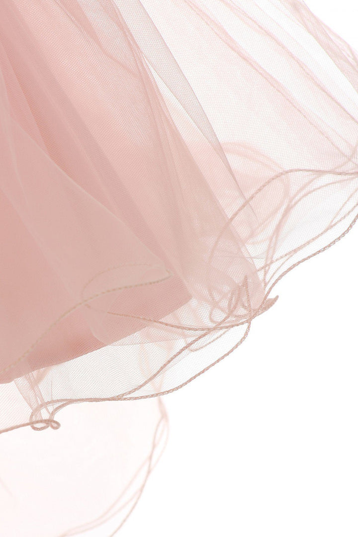Girls High Low Tulle Dress with 3D Flowers by Cinderella Couture 9038-Girls Formal Dresses-ABC Fashion