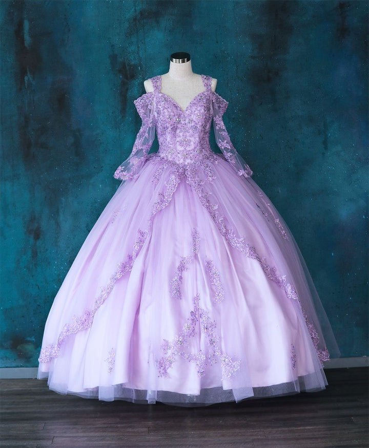 Girls Lace Bell Sleeve Ball Gown by Calla KY229