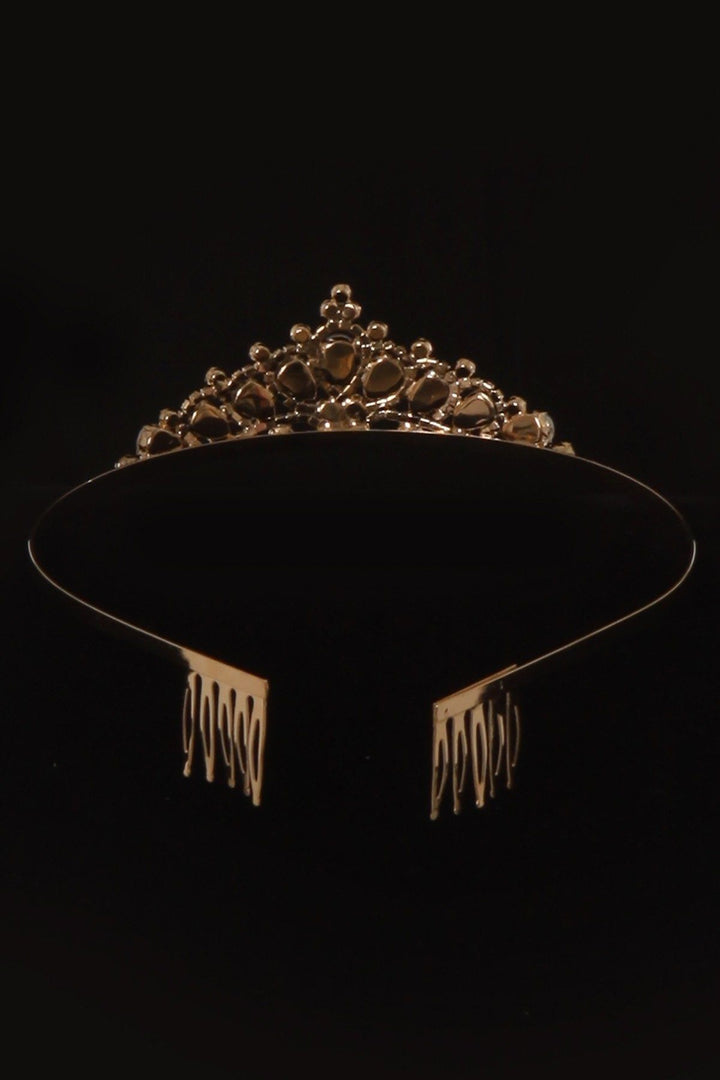 Girls Large Rhinestone Tiara Crown with Comb
