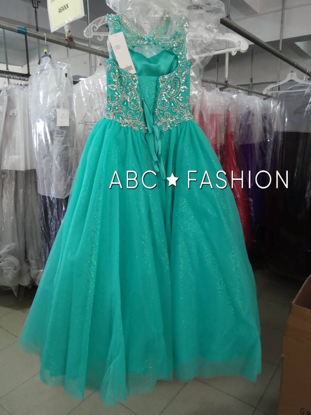 Girls Long Cold Shoulder Dress by Tiffany Princess 13525-Girls Formal Dresses-ABC Fashion