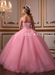 Girls Long Halter Dress with Beaded Bodice by Tiffany Princess 13576-Girls Formal Dresses-ABC Fashion