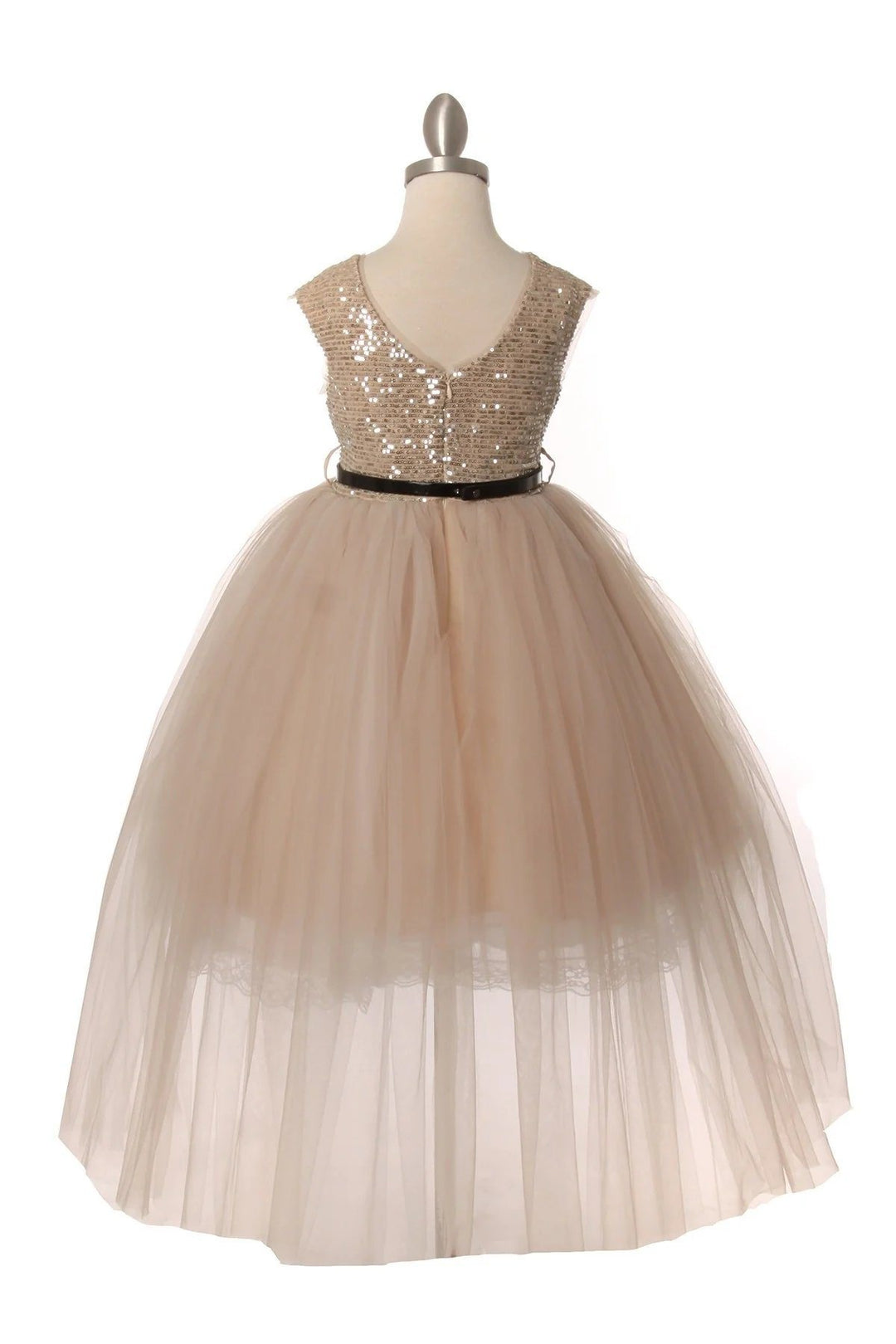 Girls Sequin High Low Dress by Cinderella Couture 5098