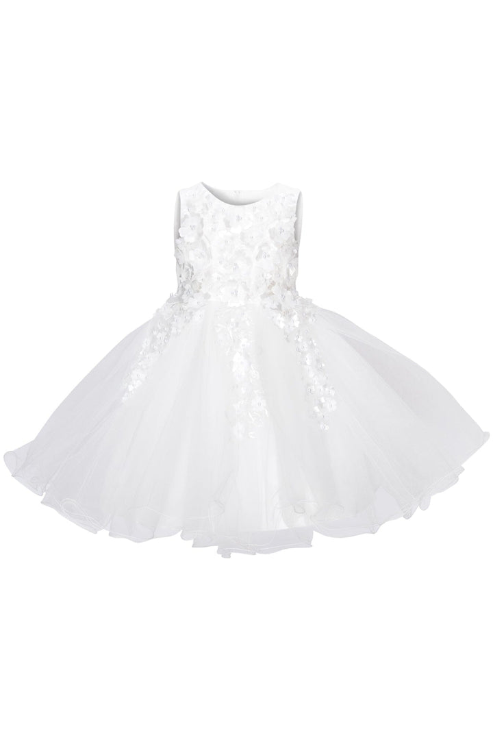 Girls Short 3D Floral Dress by Cinderella Couture 9122