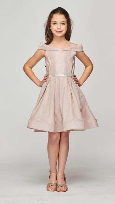Little girl sales off shoulder dress