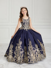 Glitter Applique Strapless Quinceanera Dress by House of Wu 26966