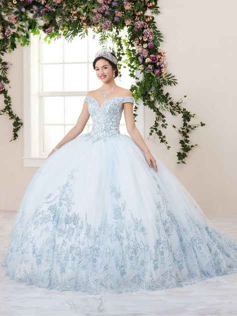 Glitter Applique Sweetheart Quinceanera Dress by House of Wu 26955 ...