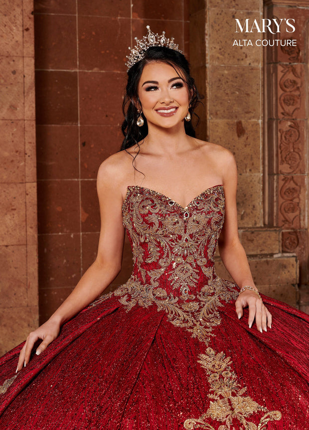 Glitter Cape Quinceanera Dress by Alta Couture MQ3073