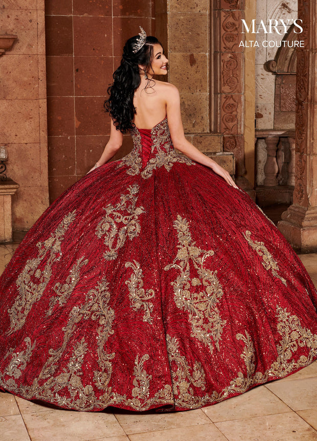Glitter Cape Quinceanera Dress by Alta Couture MQ3073