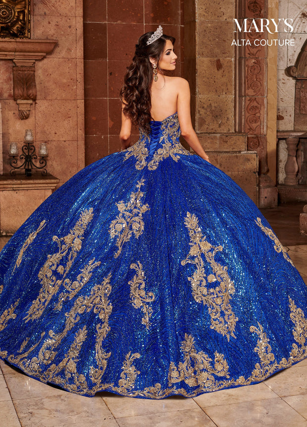 Glitter Cape Quinceanera Dress by Alta Couture MQ3073