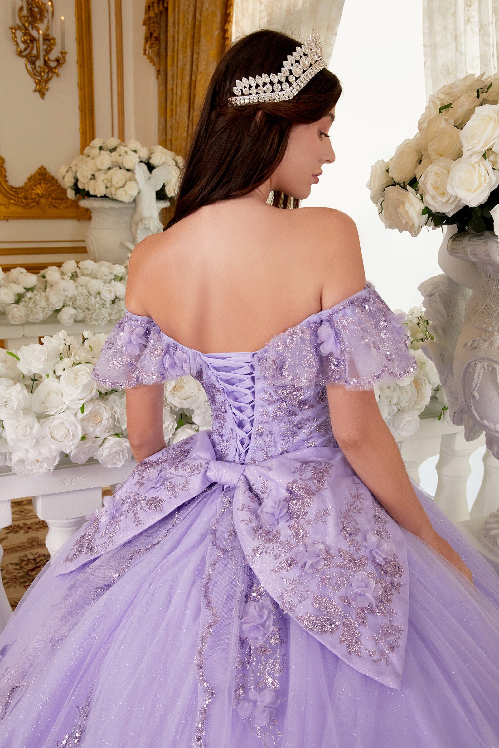 Off The Shoulder Sweetheart Neckline Quinceanera Ball Gown By Ladivine 15717