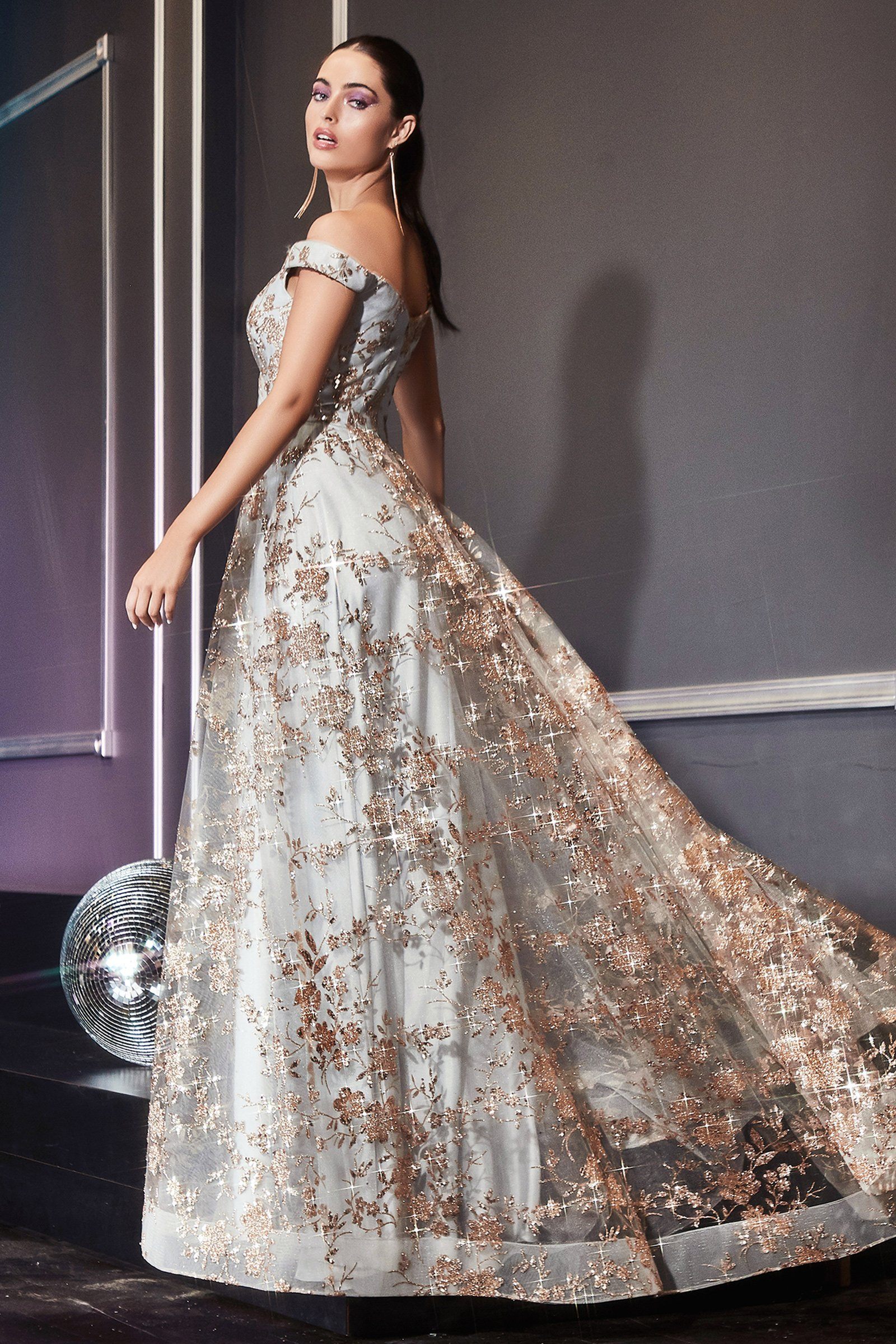 Jocelina glitter gown clearance