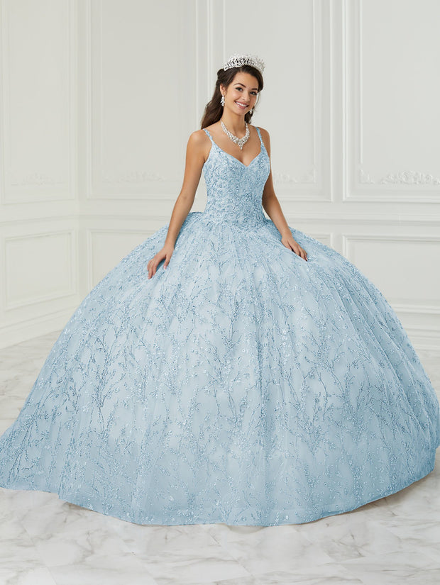 Glitter Print Quinceanera Dress by Fiesta Gowns 56425