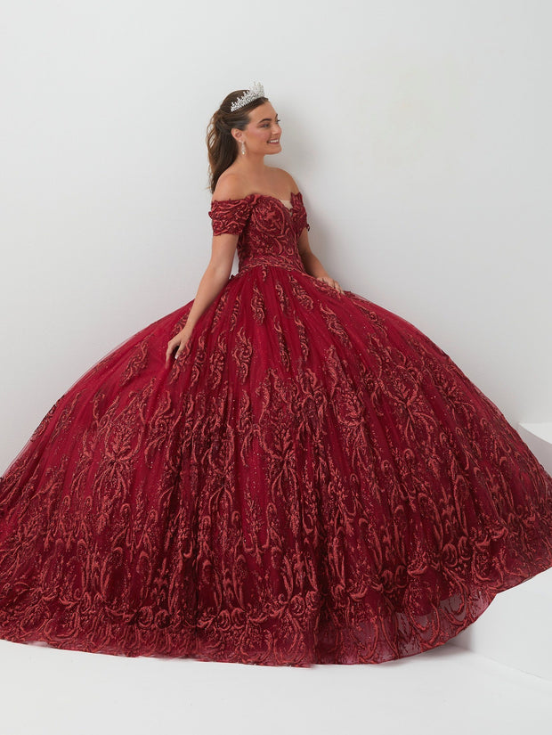 Glitter Print Quinceanera Dress by House of Wu 26982