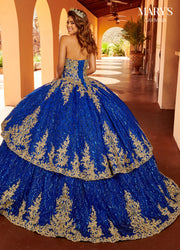 Glitter Print Quinceanera Dress by Mary's Bridal MQ1106