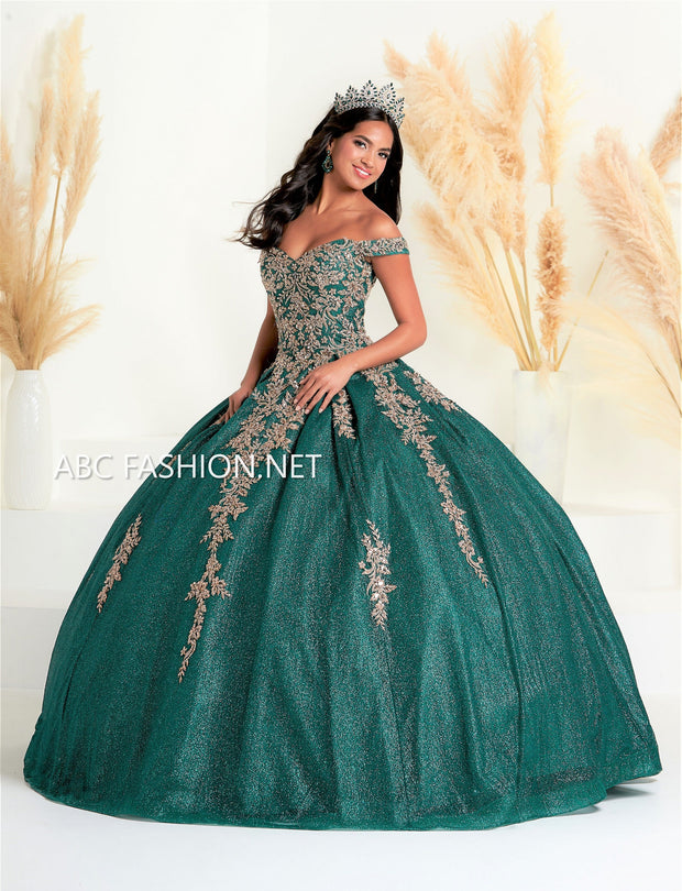 Glitter Quinceanera Dress by Fiesta Gowns 56447