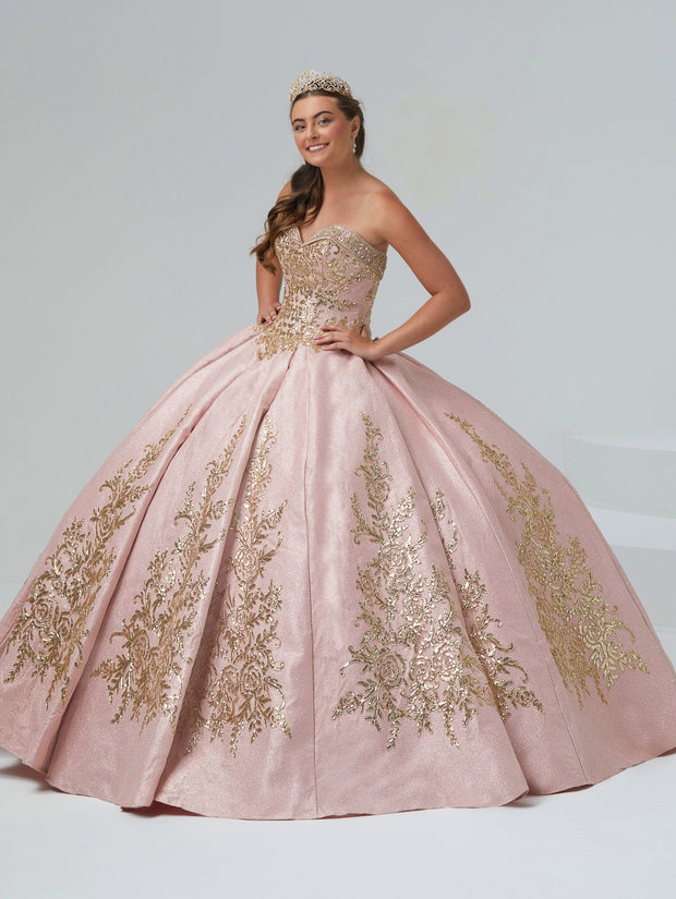 Glitter Satin Quinceanera Dress by House of Wu 26984