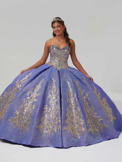 Glitter Satin Quinceanera Dress by House of Wu 26984