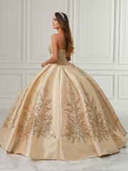 Glitter Satin Quinceanera Dress by House of Wu 26984