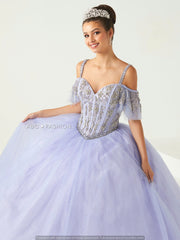 Glitter Tulle Quinceanera Dress by Fiesta Gowns 56436