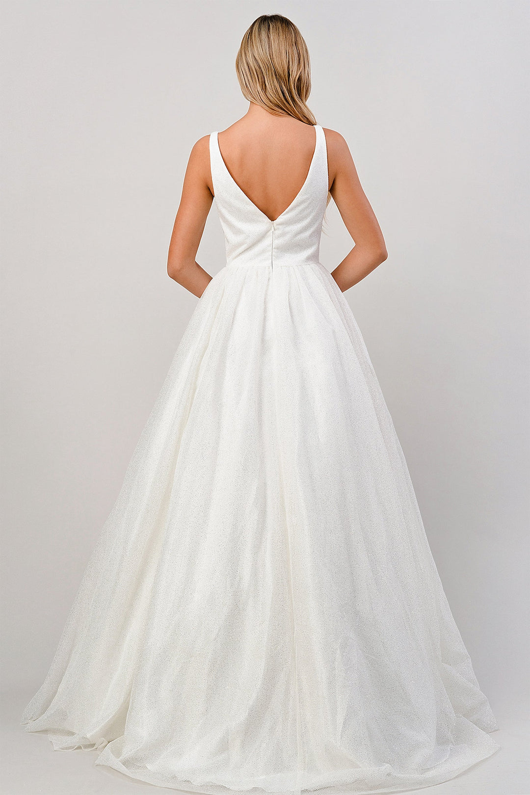 Glitter Wedding Ball Gown by Cinderella Divine CB077W