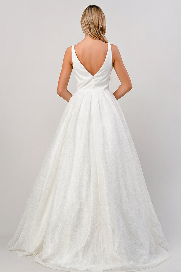 Glitter Wedding Ball Gown by Cinderella Divine CB077W