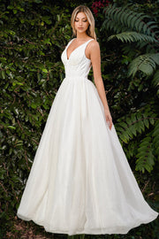 Glitter Wedding Ball Gown by Cinderella Divine CB077W