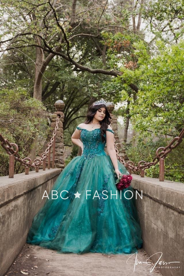 Green Quinceanera Dress by Ragazza DV54-554