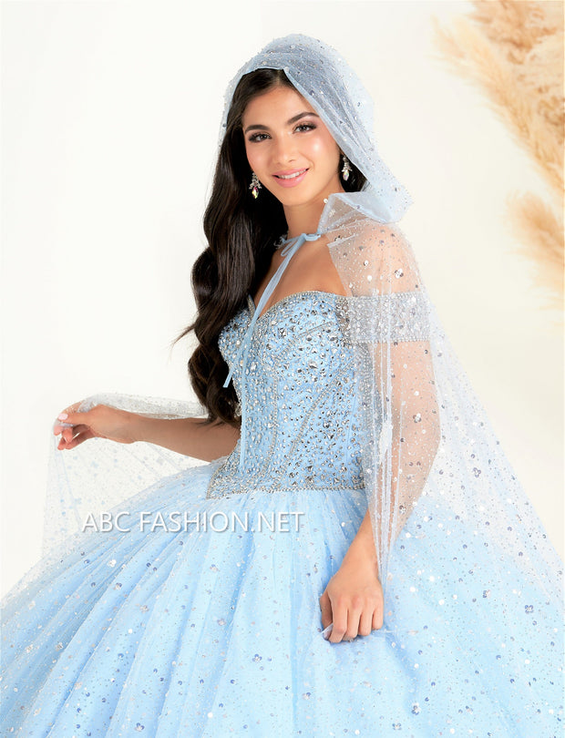 Blue Skies Capelet Gown | Teuta Matoshi