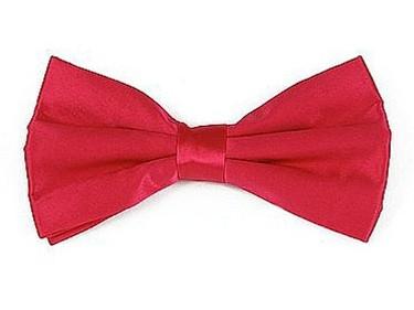 Hot Pink Bow Ties with Matching Pocket Squares-Men's Bow Ties-ABC Fashion
