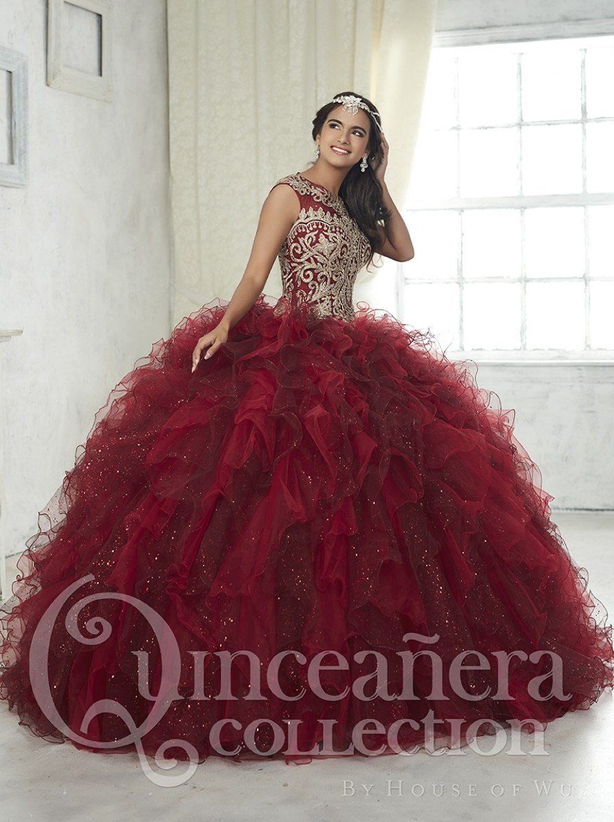 Quinceanera Collection Dress 26833 Wine / 2 Quinceanera Collection Dress 26833 Wine / 2