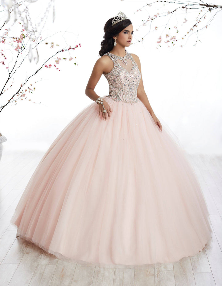 Illusion A-line Quinceanera Dress by Fiesta Gowns 56327-Quinceanera Dresses-ABC Fashion