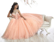 Illusion A-line Quinceanera Dress by House of Wu 26866-Quinceanera Dresses-ABC Fashion
