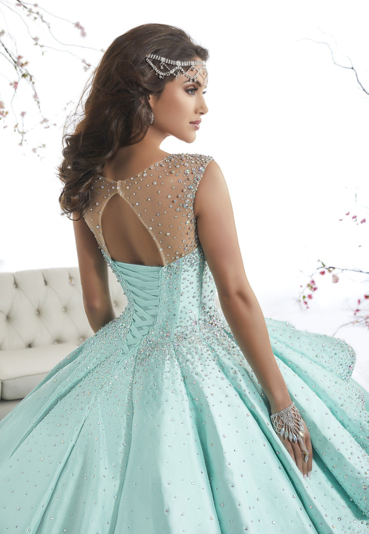 Illusion A-line Quinceanera Dress by House of Wu 26873-Quinceanera Dresses-ABC Fashion