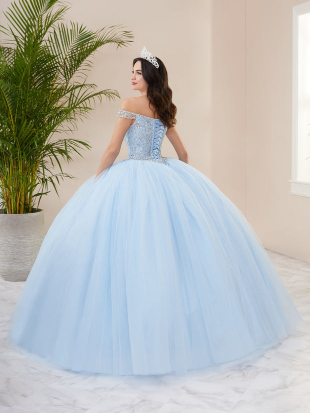 Illusion Off Shoulder Quinceanera Dress by Fiesta Gowns 56402