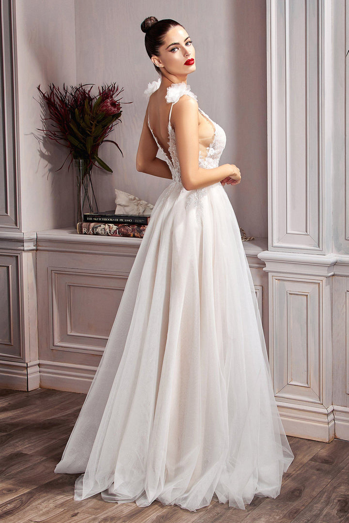 Lace A-line Bridal Gown by Cinderella Divine CD215W