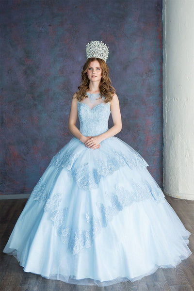 Lace Applique Quinceanera Dress by Calla KY75208X