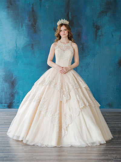 Lace Applique Quinceanera Dress by Calla KY75208X